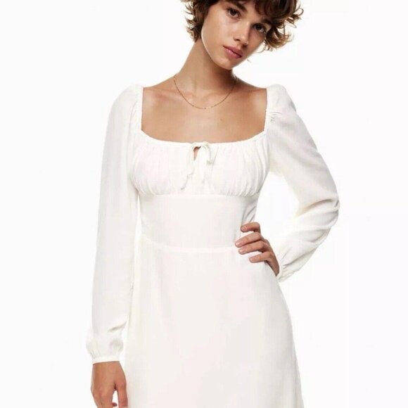 Sunday Best Delilah‎ Long sleeve Green Dress Short Aritzia Wilfred - Picture 8 of 8